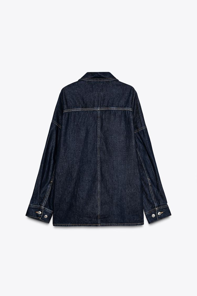 OVERSIZED TRF DENIM OVERSHIRT