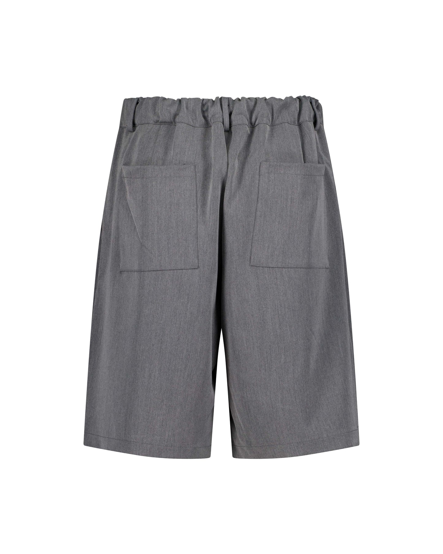 PLEATED SHORTS – GRAY
