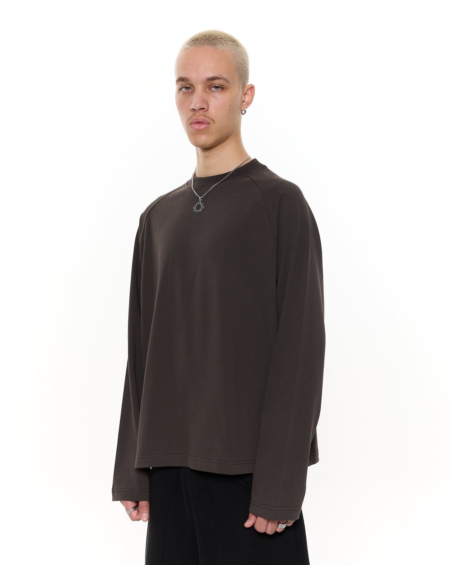 LONG SLEEVE T-SHIRT – COFFEE