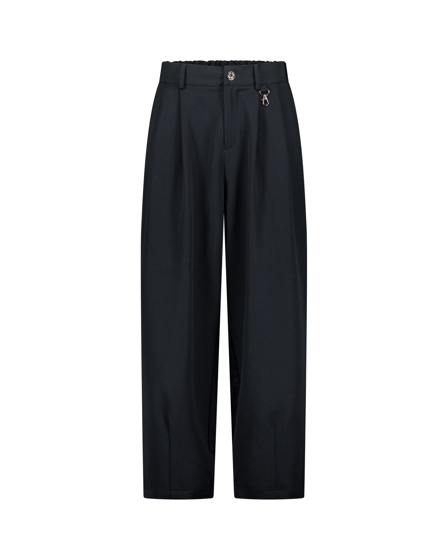 PLEATED PANTS – NAVY BLUE