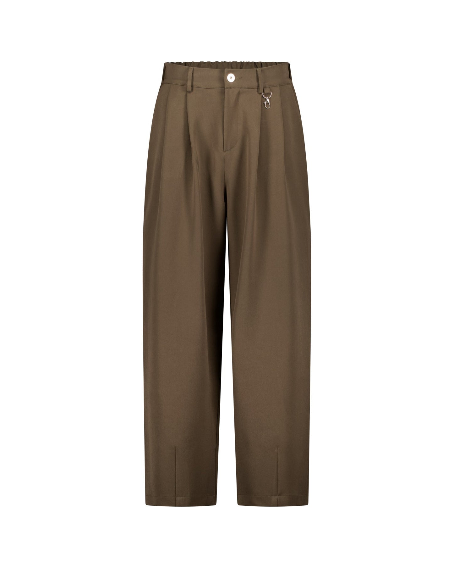 PLEATED PANTS – BROWN