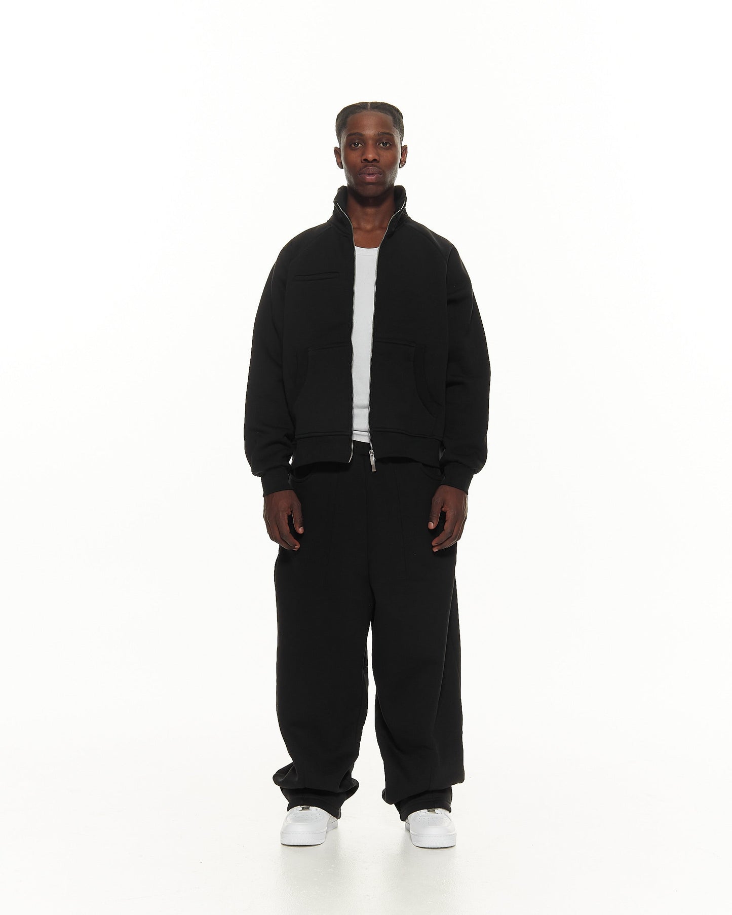 COZY TRACK JACKET – BLACK
