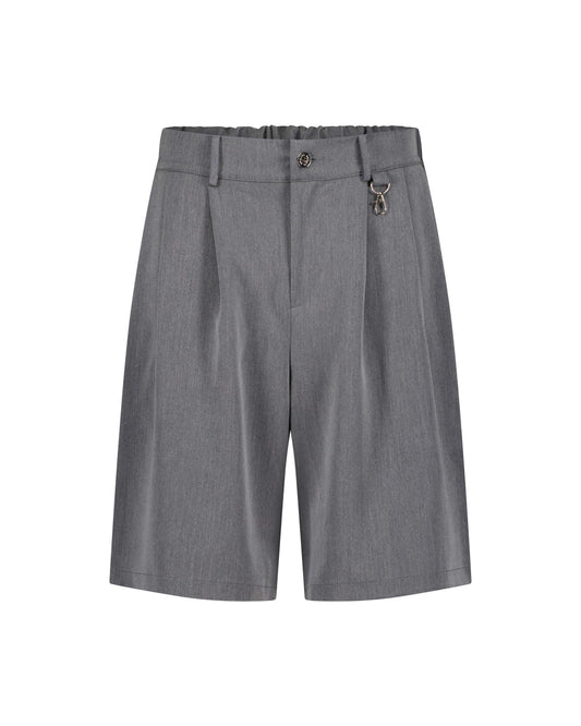 PLEATED SHORTS – GRAY