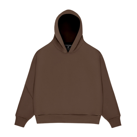 MONOCHROME HOODIE BARK BROWN