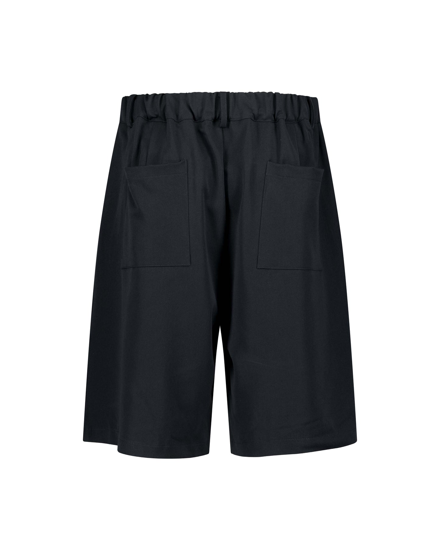 PLEATED SHORTS – NAVY BLUE