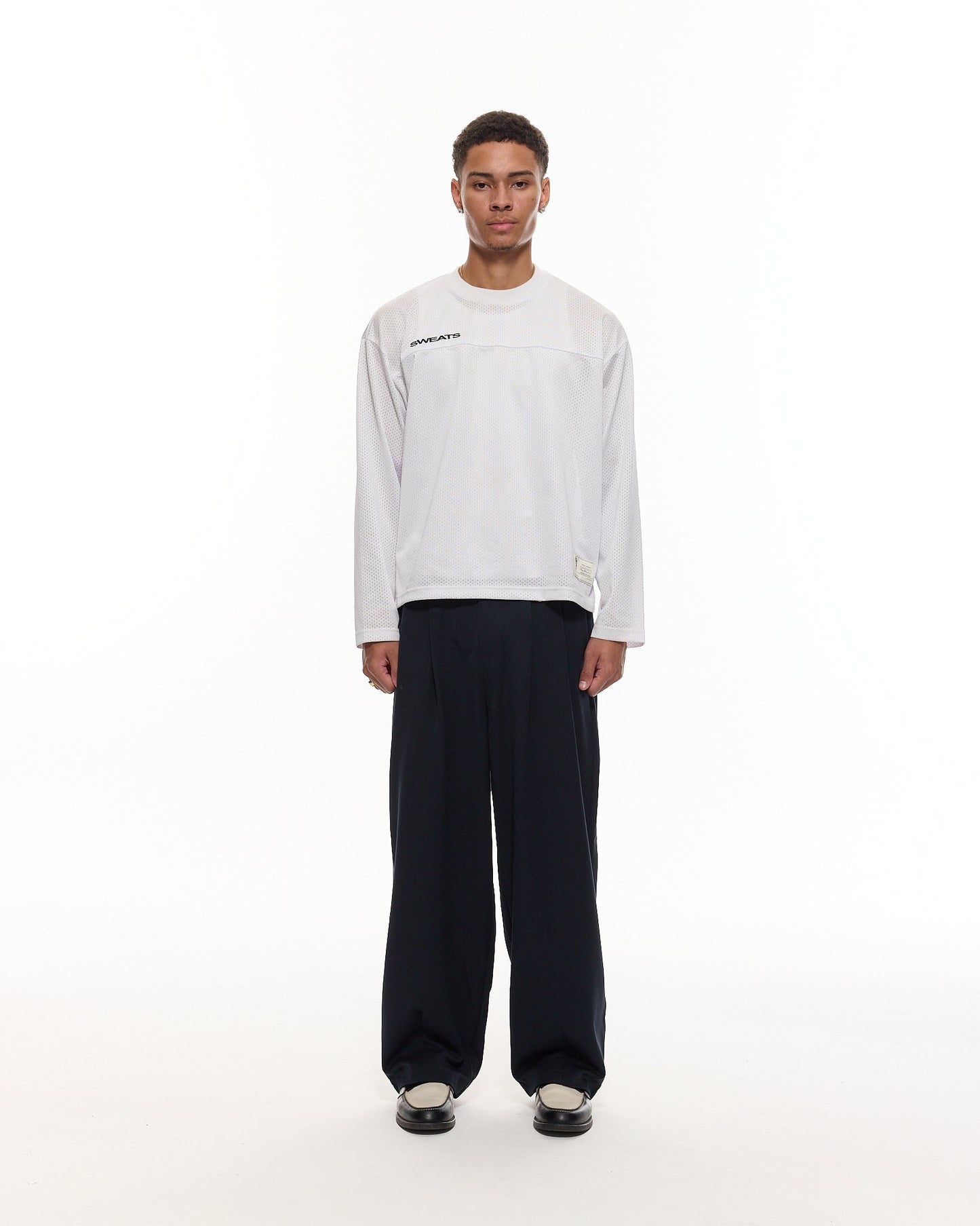 PLEATED PANTS – NAVY BLUE
